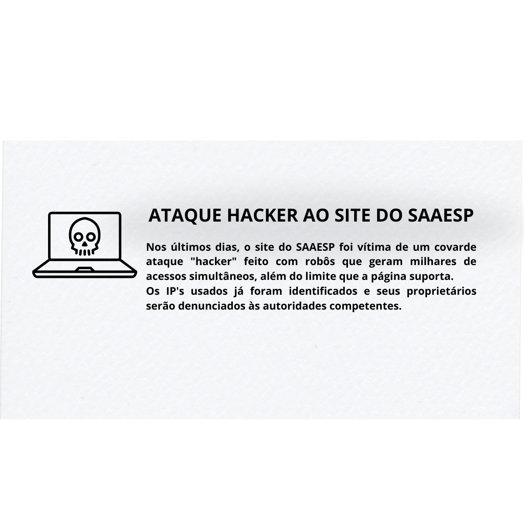 Ataque hacker ao site do SAAESP